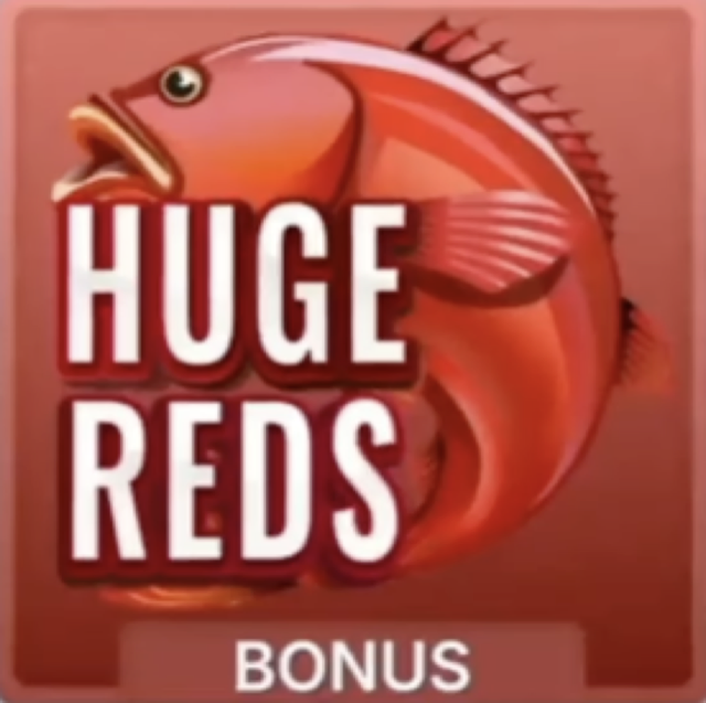 Ice Fishing Huge Reds bonus round tile with red fish